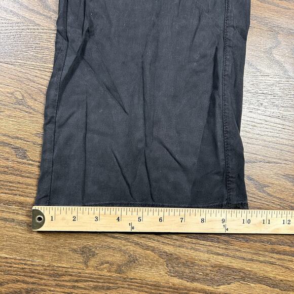 American Eagle Pants Womens 4 27W Black Dreamy Drape High Rise Wide Leg Cargo - Picture 8 of 9